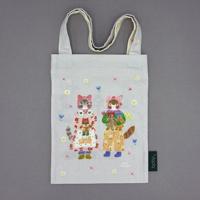 布川愛子　SHEETING MINI TOTE BAG シーチング ミニトートバッグ -FRIENDS-