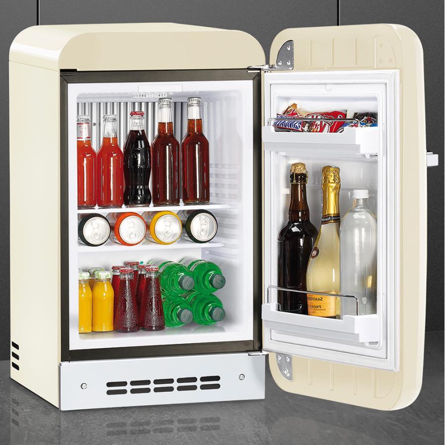 【受注発注品】SMEG(スメッグ) 冷蔵庫 FAB5RCR6（クリーム）