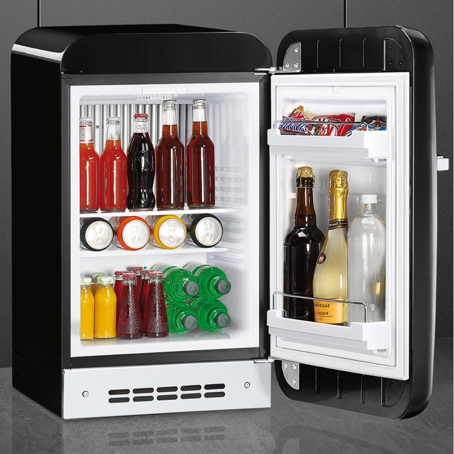 【受注発注品】SMEG(スメッグ) 冷蔵庫 FAB5RBL6（ブラック）