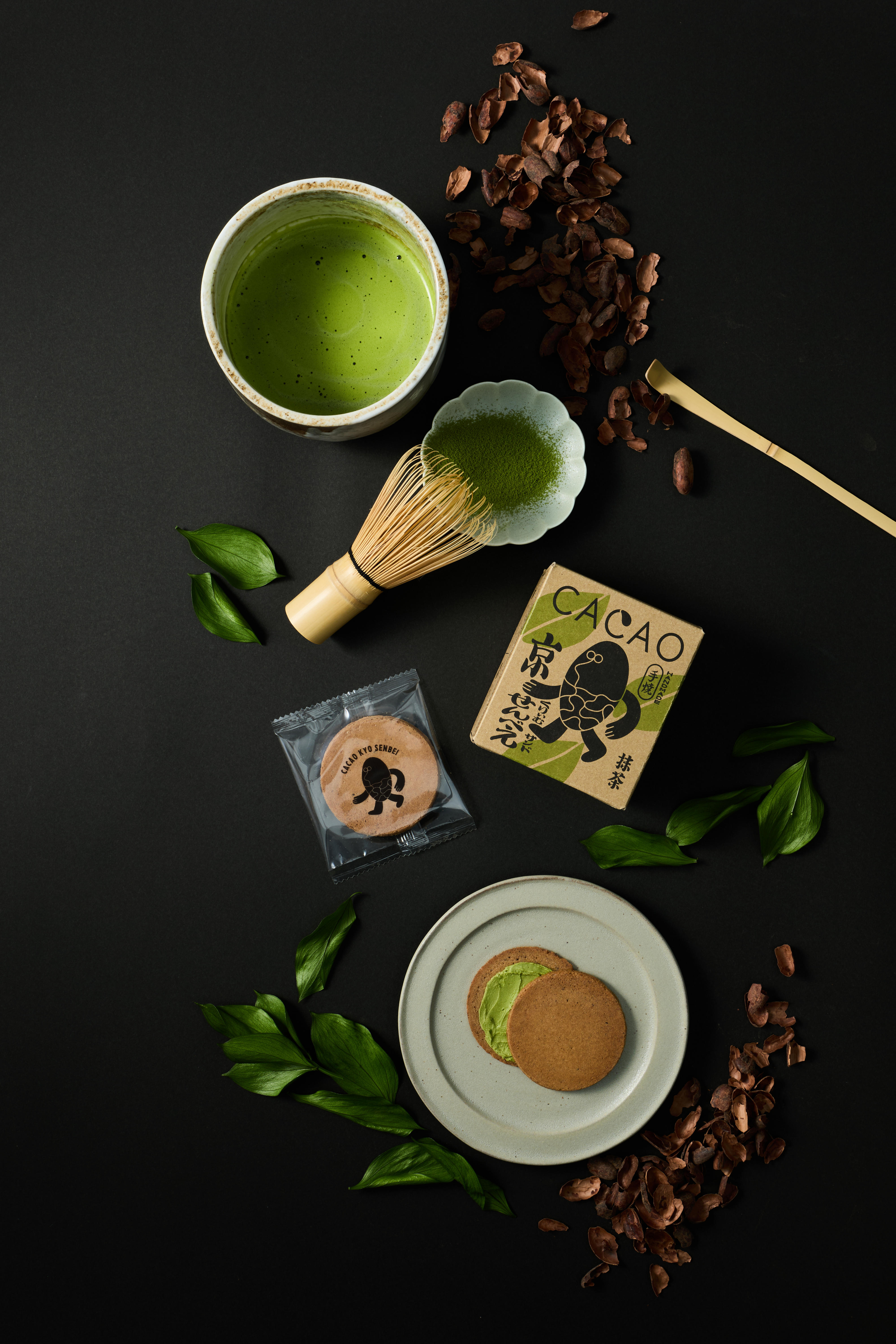 GOOD CACAO　カカオ京せんべえくりぃむサンド抹茶