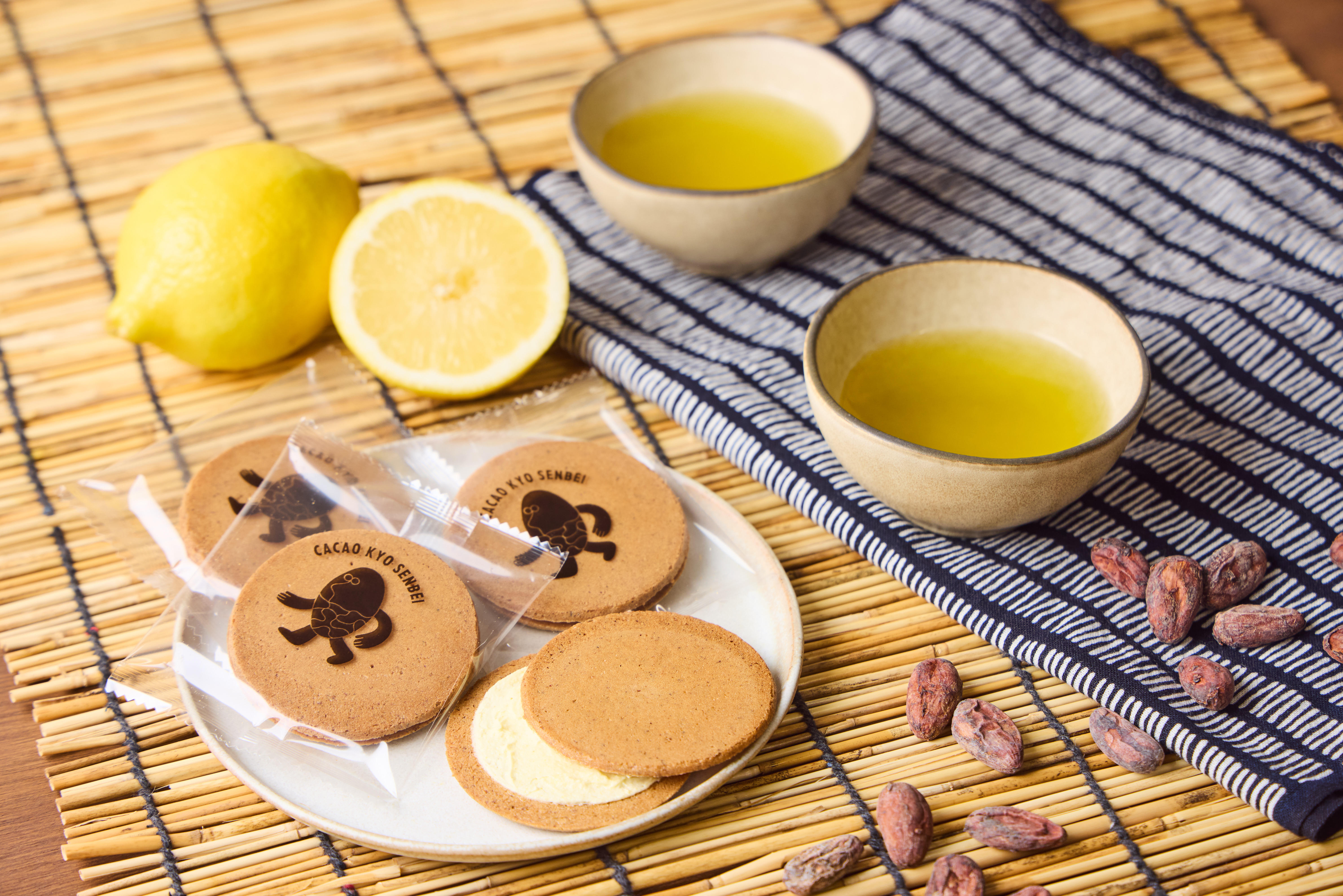 GOOD CACAO　カカオ京せんべえくりぃむサンドレモンゆず