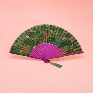 【小楽園】 扇子 -UTOPIAN GARDEN 庭園柄-