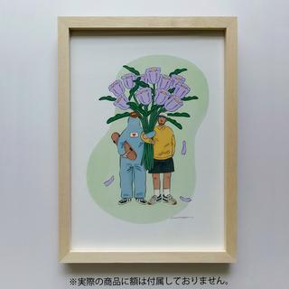 【予約／サイン入り】【コナガイ香 】ジークレープリント作品『FRIENDS_B』（シート）※10月上旬頃発送予定