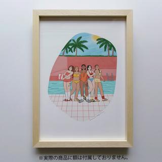 【予約／サイン入り】【コナガイ香 】ジークレープリント作品『FRIENDS_C』（シート）※10月上旬頃発送予定