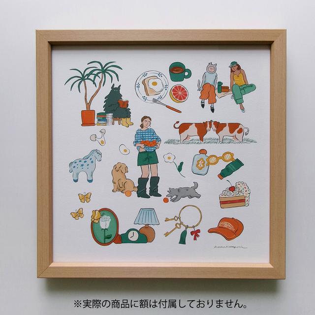 【予約／サイン入り】【コナガイ香 】ジークレープリント作品『MORNING』（シート）※10月上旬頃発送予定