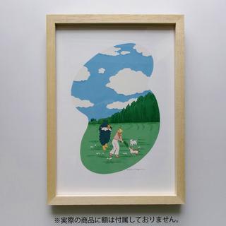 【予約／サイン入り】【コナガイ香 】ジークレープリント作品 『Sunny』（シート）※10月上旬頃発送予定