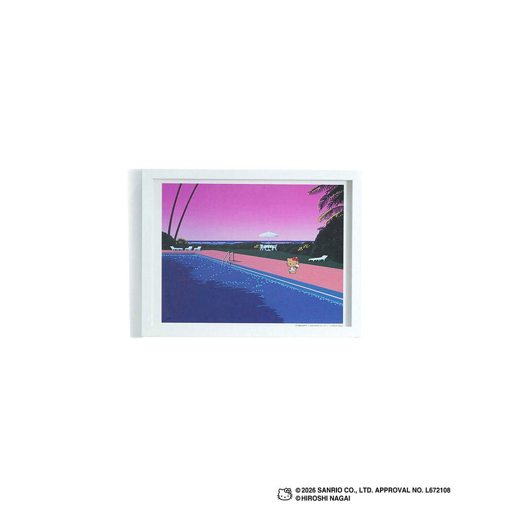 HIROSHI NAGAI（永井博） × HELLO KITTY （ハローキティ） ポスター / KTHN-PT Untitled 5