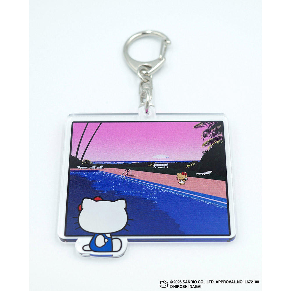 HIROSHI NAGAI（永井博） × HELLO KITTY （ハローキティ） KEY HOLDER / KTHN-AKS Untitled 5