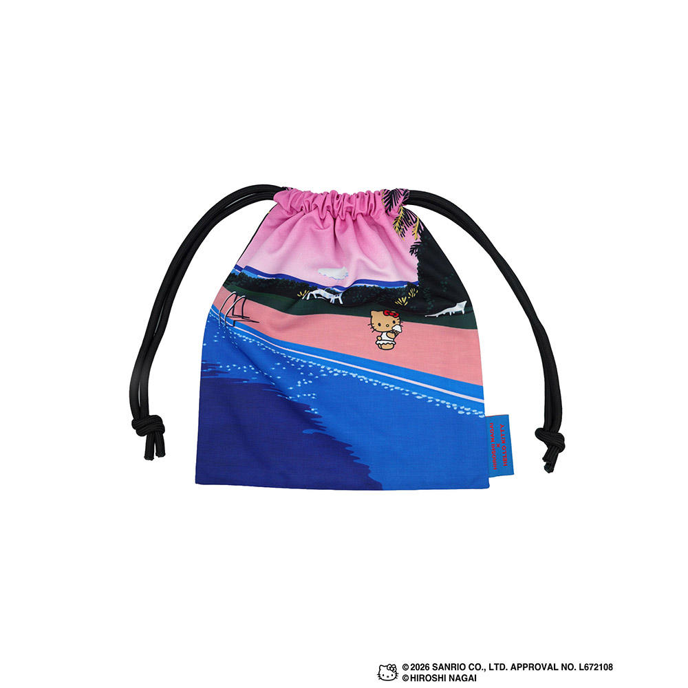 HIROSHI NAGAI（永井博） × HELLO KITTY （ハローキティ） DRAWSTRING BAG / KTHN-DB Untitled 5