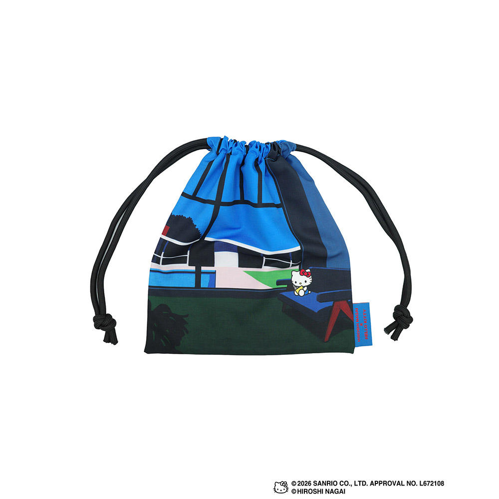 HIROSHI NAGAI（永井博） × HELLO KITTY （ハローキティ） DRAWSTRING BAG / KTHN-DB Untitled 4