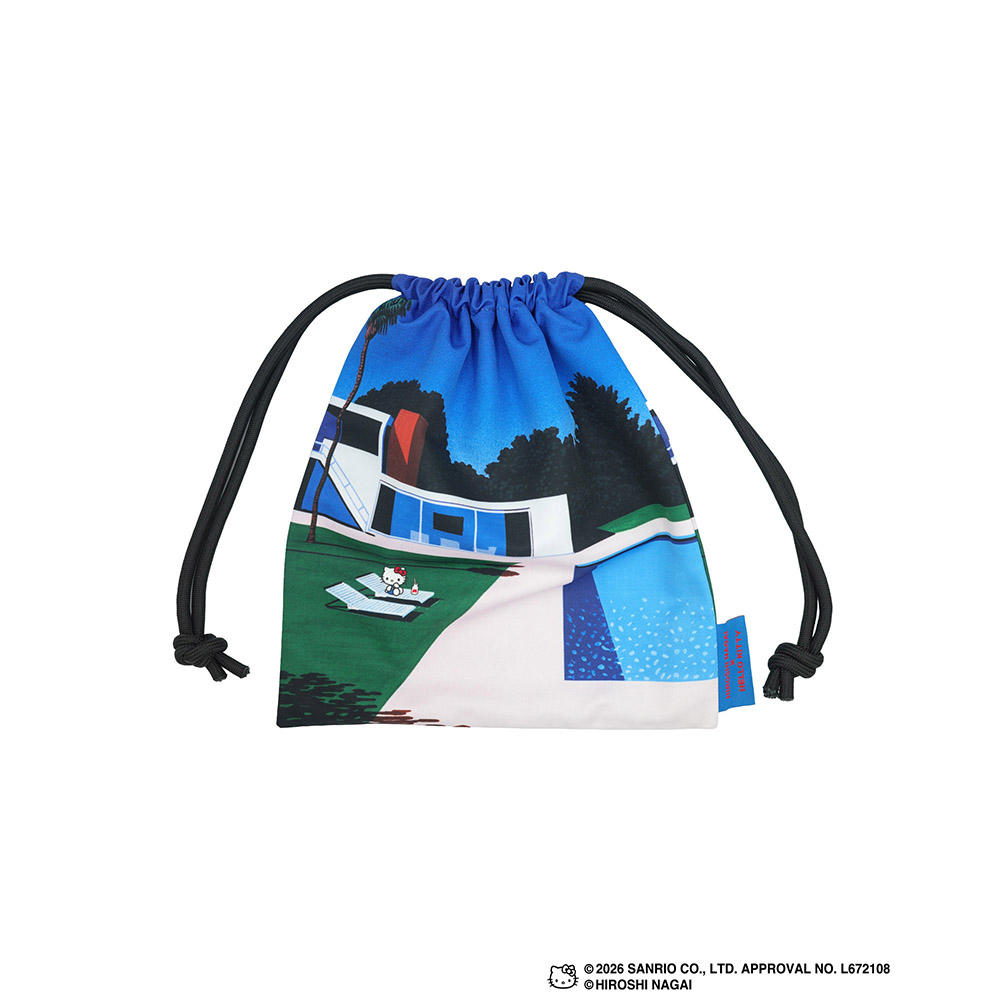 HIROSHI NAGAI（永井博） × HELLO KITTY （ハローキティ） DRAWSTRING BAG / KTHN-DB Untitled 3