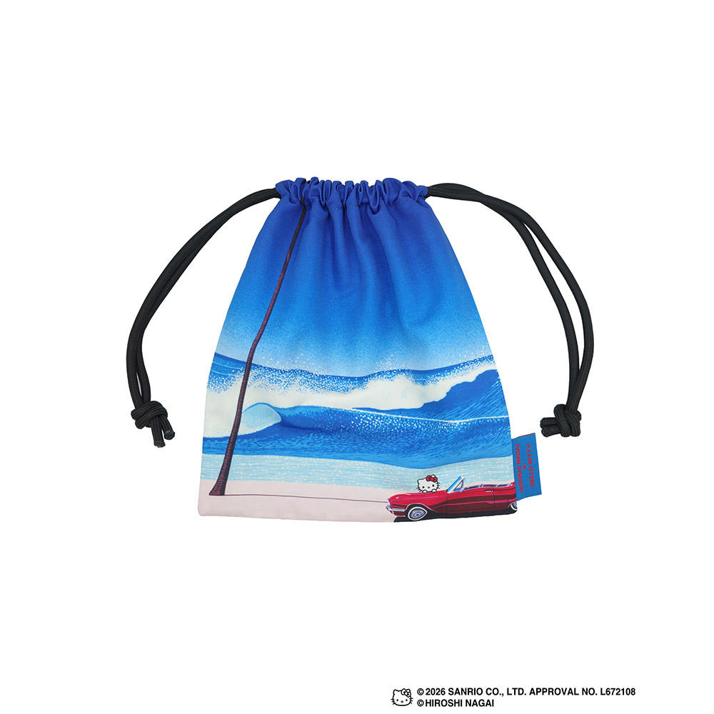 HIROSHI NAGAI（永井博） × HELLO KITTY （ハローキティ） DRAWSTRING BAG / KTHN-DB Untitled 2