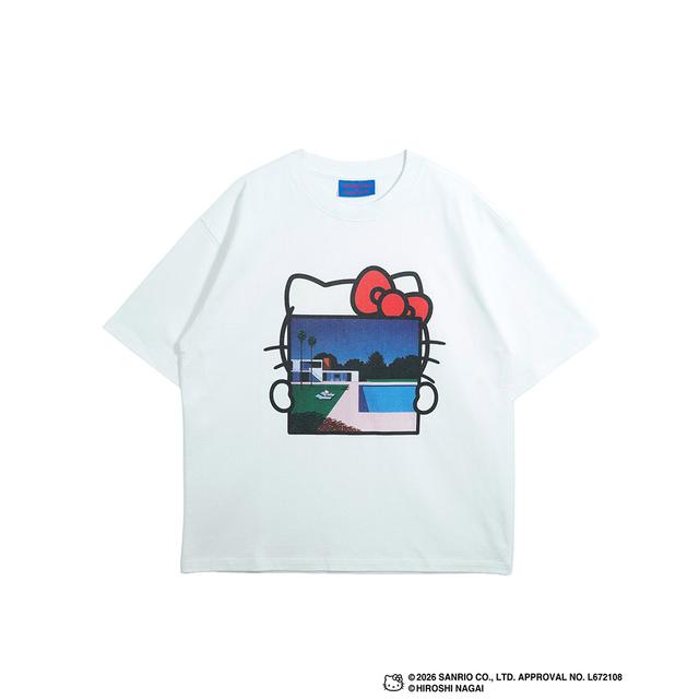 HIROSHI NAGAI（永井博） × HELLO KITTY （ハローキティ）S/S　Tシャツ / KTHN-ST Untitled 3