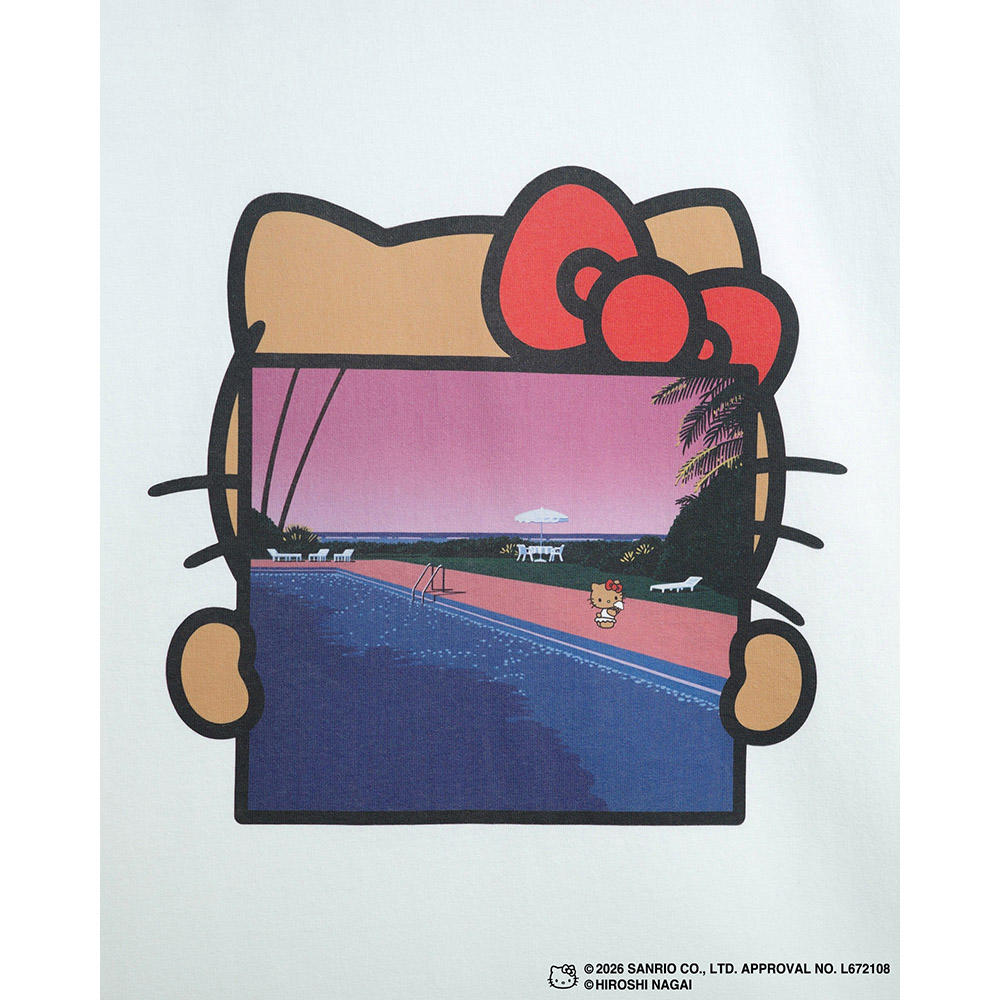 HIROSHI NAGAI（永井博） × HELLO KITTY （ハローキティ）S/S　Tシャツ / KTHN-ST Untitled 5