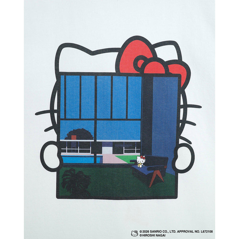 HIROSHI NAGAI（永井博） × HELLO KITTY （ハローキティ）S/S　Tシャツ/ KTHN-ST Untitled 4