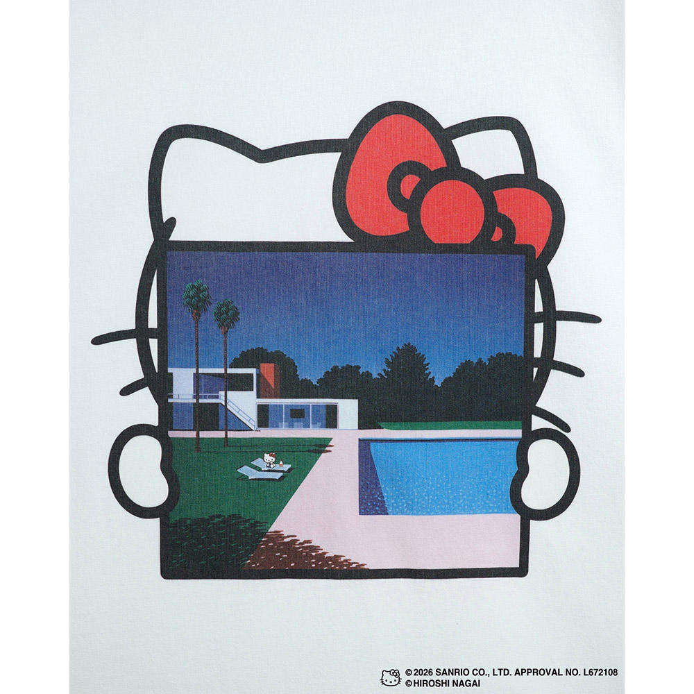 HIROSHI NAGAI（永井博） × HELLO KITTY （ハローキティ）S/S　Tシャツ / KTHN-ST Untitled 3