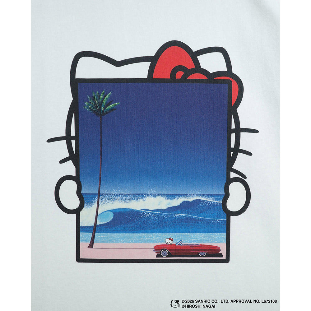 HIROSHI NAGAI（永井博） × HELLO KITTY （ハローキティ）S/S　Tシャツ / KTHN-ST Untitled 2
