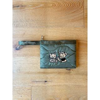 【予約受付中】【蔦屋書店感謝祭_202609】millvalley OSAMU GOODS flat quilt pouch_olive ※2026年9月4日発売以降順次発送予定）