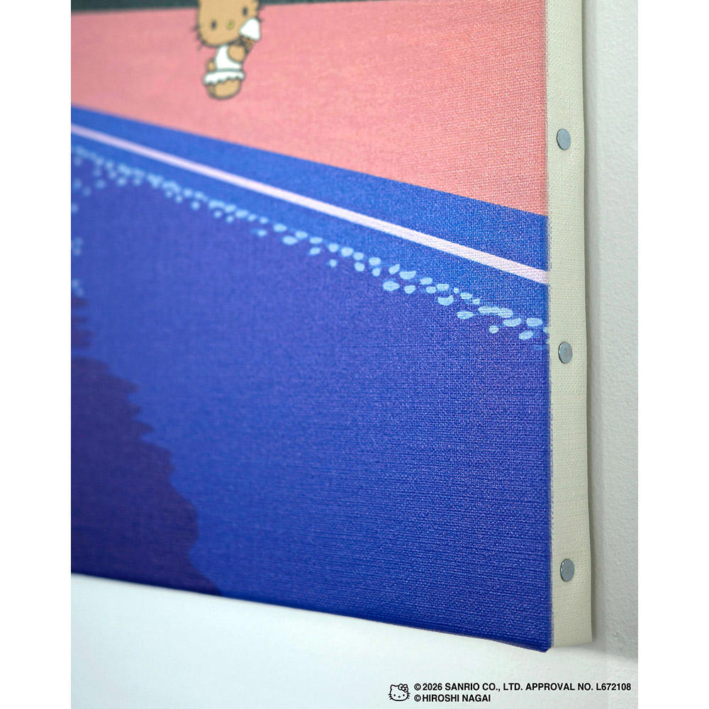 【受注生産：10月下旬頃お届け予定】HIROSHI NAGAI（永井博） × HELLO KITTY （ハローキティ） CANVAS PRINT  / KTHN-CP Untitled 5 ※通常商品との同時購入不可