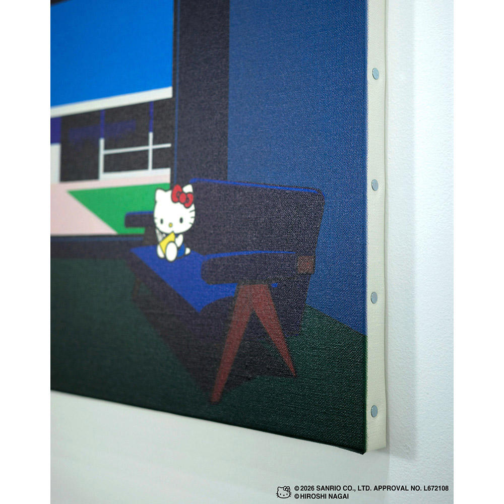 【受注生産：10月下旬頃お届け予定】HIROSHI NAGAI（永井博） × HELLO KITTY （ハローキティ）CANVAS PRINT  / KTHN-CP Untitled 4 ※通常商品との同時購入不可
