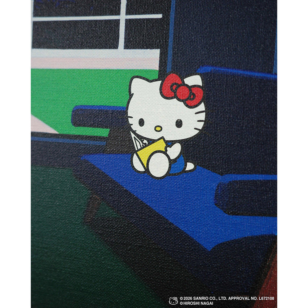 【受注生産：10月下旬頃お届け予定】HIROSHI NAGAI（永井博） × HELLO KITTY （ハローキティ）CANVAS PRINT  / KTHN-CP Untitled 4 ※通常商品との同時購入不可