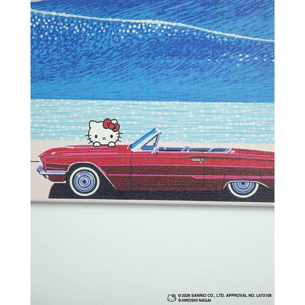 【受注生産：10月下旬頃お届け予定】HIROSHI NAGAI（永井博） × HELLO KITTY （ハローキティ）CANVAS PRINT  / KTHN-CP Untitled 2 ※通常商品との同時購入不可