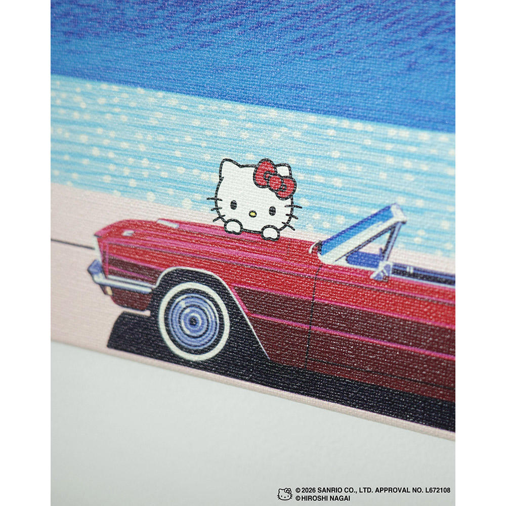 【受注生産：10月下旬頃お届け予定】HIROSHI NAGAI（永井博） × HELLO KITTY （ハローキティ）CANVAS PRINT  / KTHN-CP Untitled 2 ※通常商品との同時購入不可