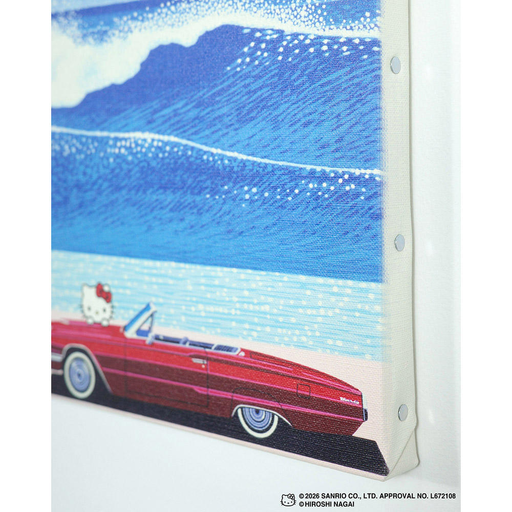 【受注生産：10月下旬頃お届け予定】HIROSHI NAGAI（永井博） × HELLO KITTY （ハローキティ）CANVAS PRINT  / KTHN-CP Untitled 2 ※通常商品との同時購入不可