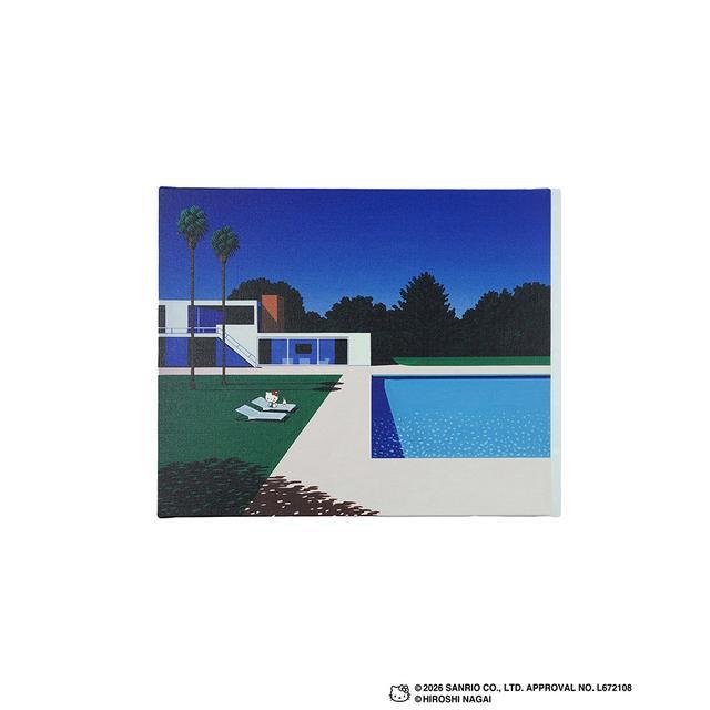 【受注生産：10月下旬頃お届け予定】HIROSHI NAGAI（永井博） × HELLO KITTY （ハローキティ） CANVAS PRINT  / KTHN-CP Untitled 3 ※通常商品との同時購入不可