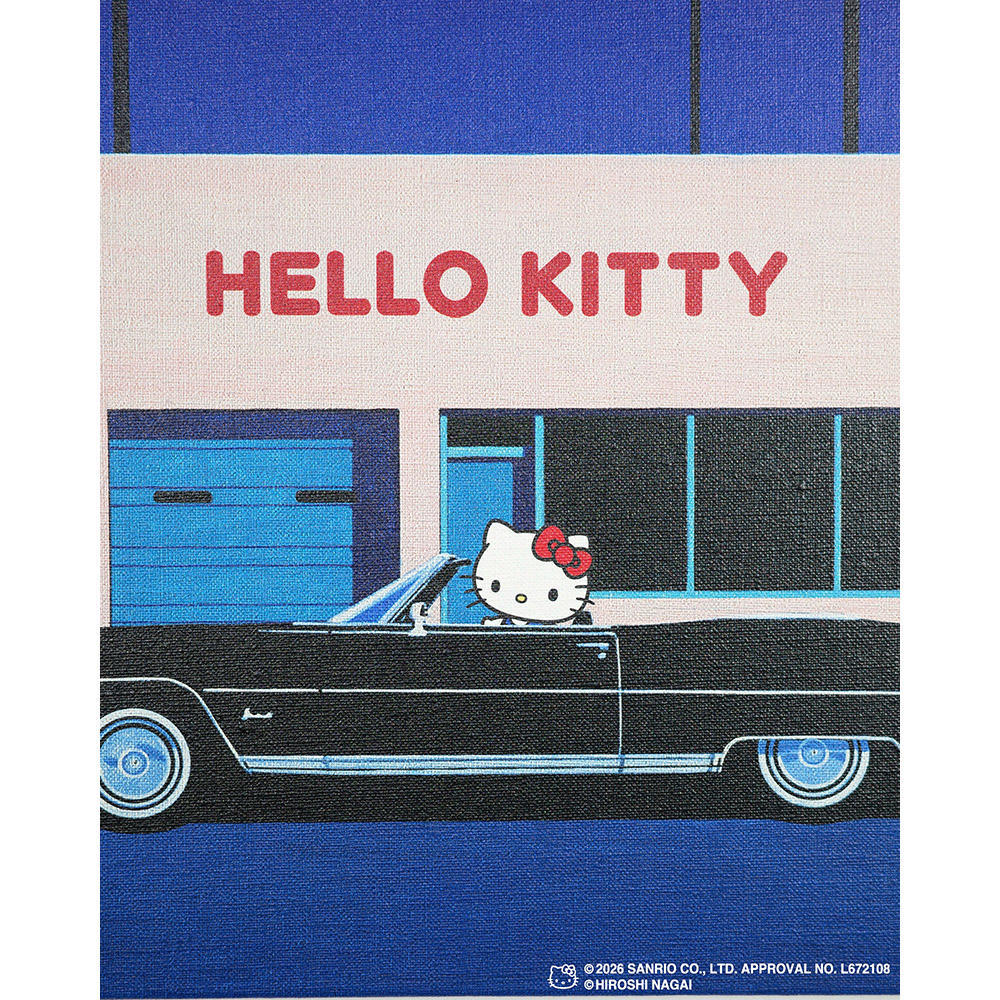 【受注生産：10月下旬頃お届け予定】HIROSHI NAGAI（永井博） × HELLO KITTY （ハローキティ） CANVAS PRINT  / KTHN-CP Untitled 1 ※通常商品との同時購入不可