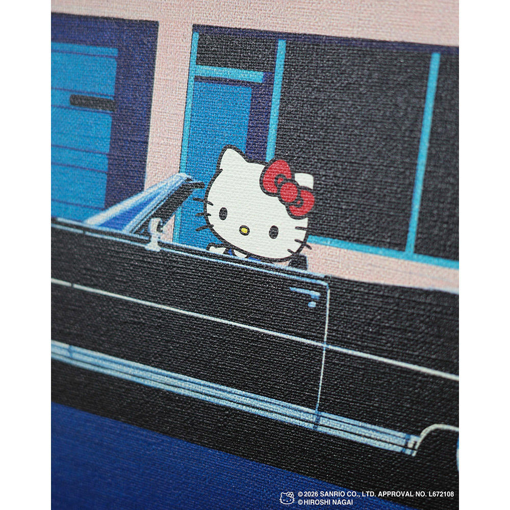 【受注生産：10月下旬頃お届け予定】HIROSHI NAGAI（永井博） × HELLO KITTY （ハローキティ） CANVAS PRINT  / KTHN-CP Untitled 1 ※通常商品との同時購入不可