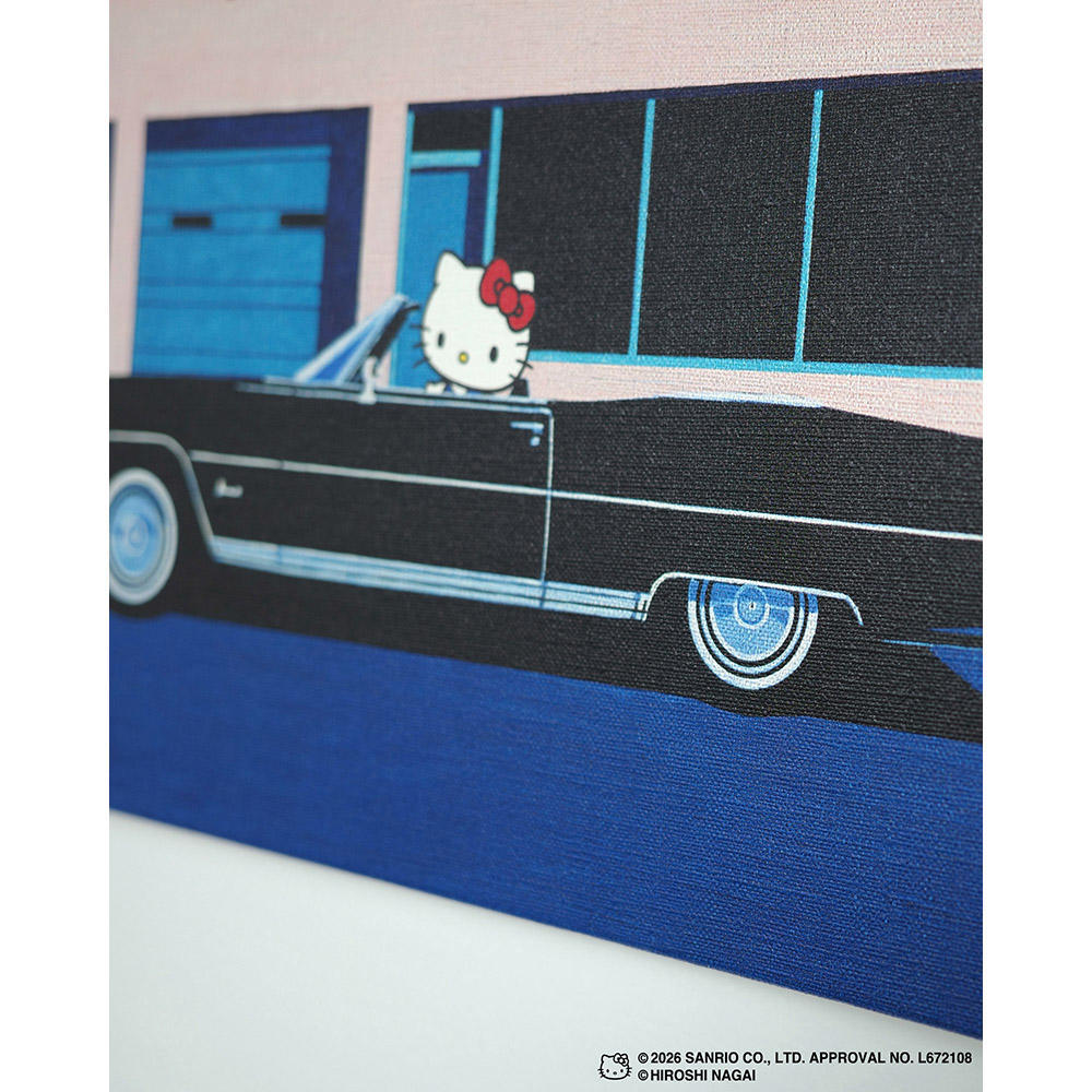 【受注生産：10月下旬頃お届け予定】HIROSHI NAGAI（永井博） × HELLO KITTY （ハローキティ） CANVAS PRINT  / KTHN-CP Untitled 1 ※通常商品との同時購入不可
