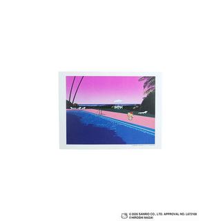 【受注生産：10月下旬頃お届け予定】HIROSHI NAGAI（永井博） × HELLO KITTY （ハローキティ） ポスター / KTHN-PT Untitled 5※通常商品との同時購入不可