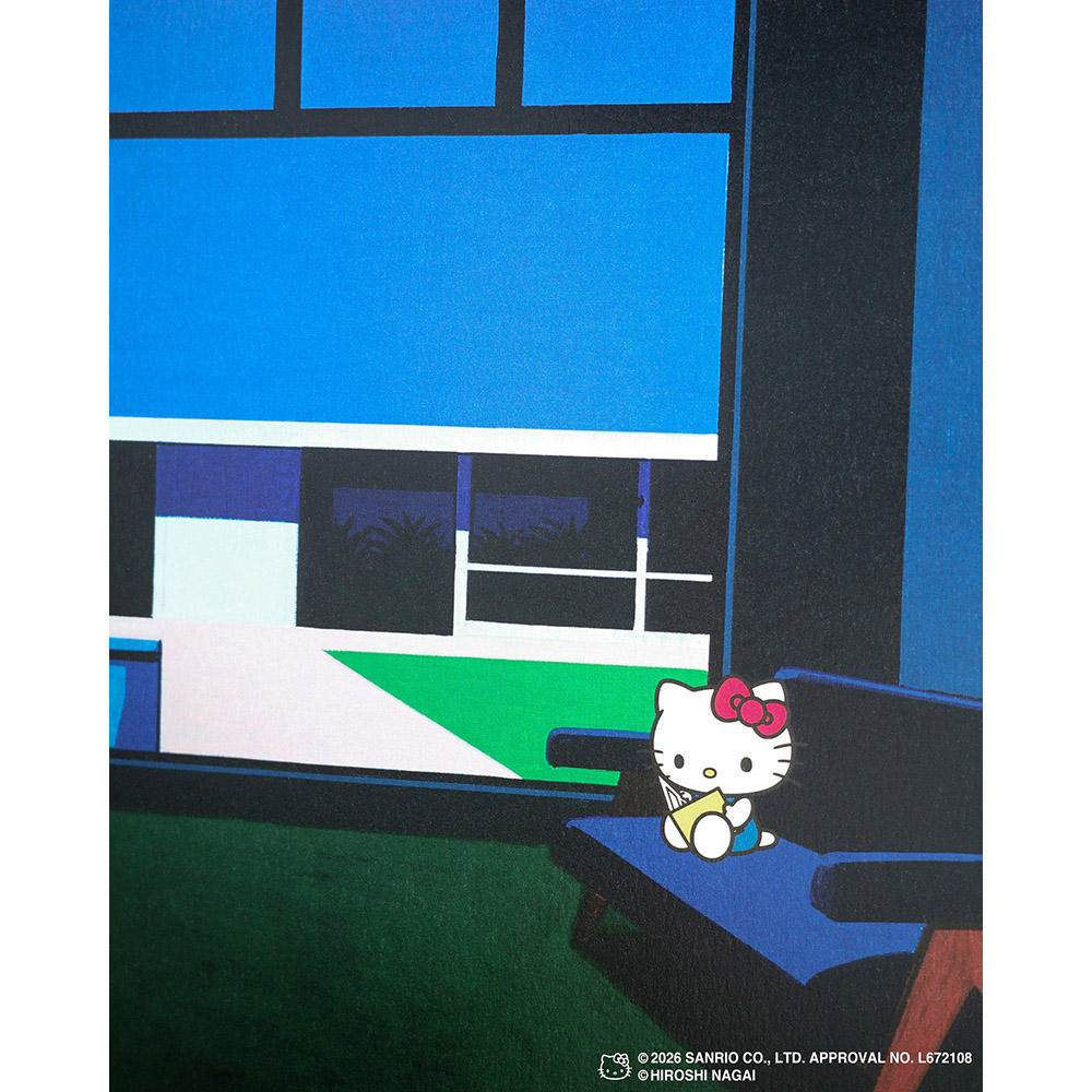 【受注生産：10月下旬頃お届け予定】HIROSHI NAGAI（永井博） × HELLO KITTY （ハローキティ） ポスター / KTHN-PT Untitled 4※通常商品との同時購入不可