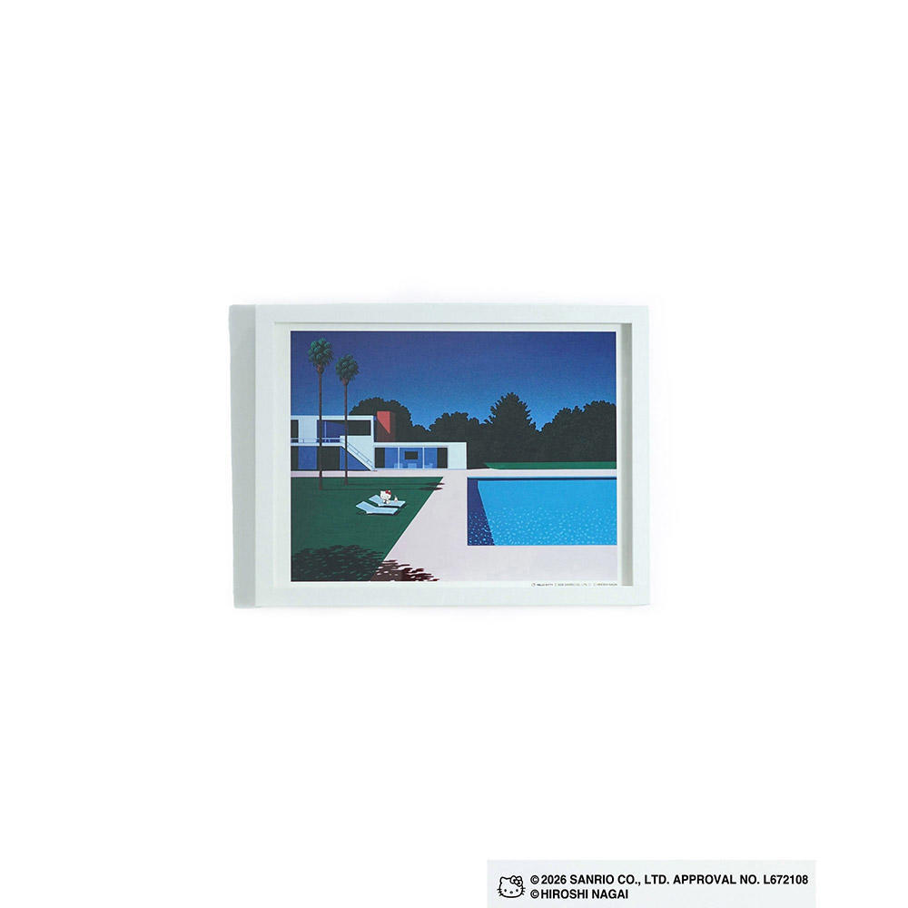 【受注生産：10月下旬頃お届け予定】HIROSHI NAGAI（永井博） × HELLO KITTY （ハローキティ） ポスター / KTHN-PT Untitled 3※通常商品との同時購入不可