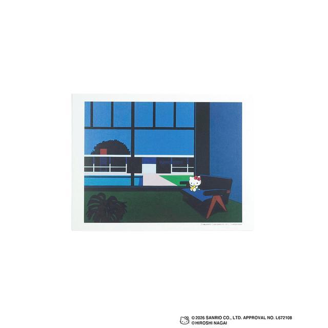 【受注生産：10月下旬頃お届け予定】HIROSHI NAGAI（永井博） × HELLO KITTY （ハローキティ） ポスター / KTHN-PT Untitled 4※通常商品との同時購入不可