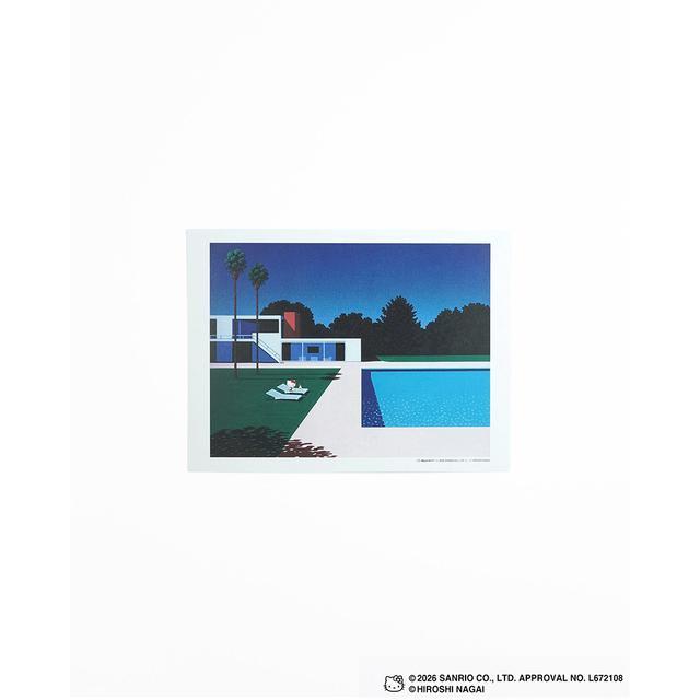【受注生産：10月下旬頃お届け予定】HIROSHI NAGAI（永井博） × HELLO KITTY （ハローキティ） ポスター / KTHN-PT Untitled 3※通常商品との同時購入不可