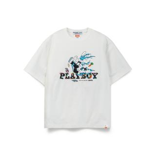 Playboy SLIDE TEE-ホワイト  