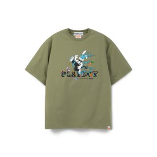 Playboy SLIDE TEE-グレー緑