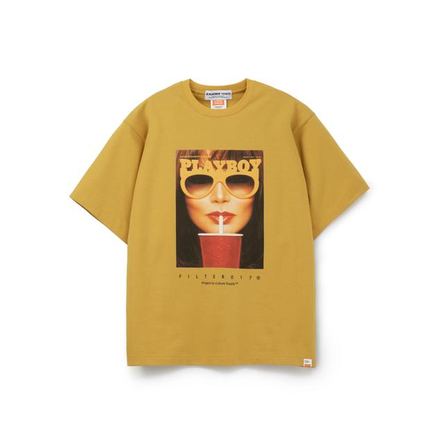 Playboy 1982マガジンカバーTシャツ-イエロー