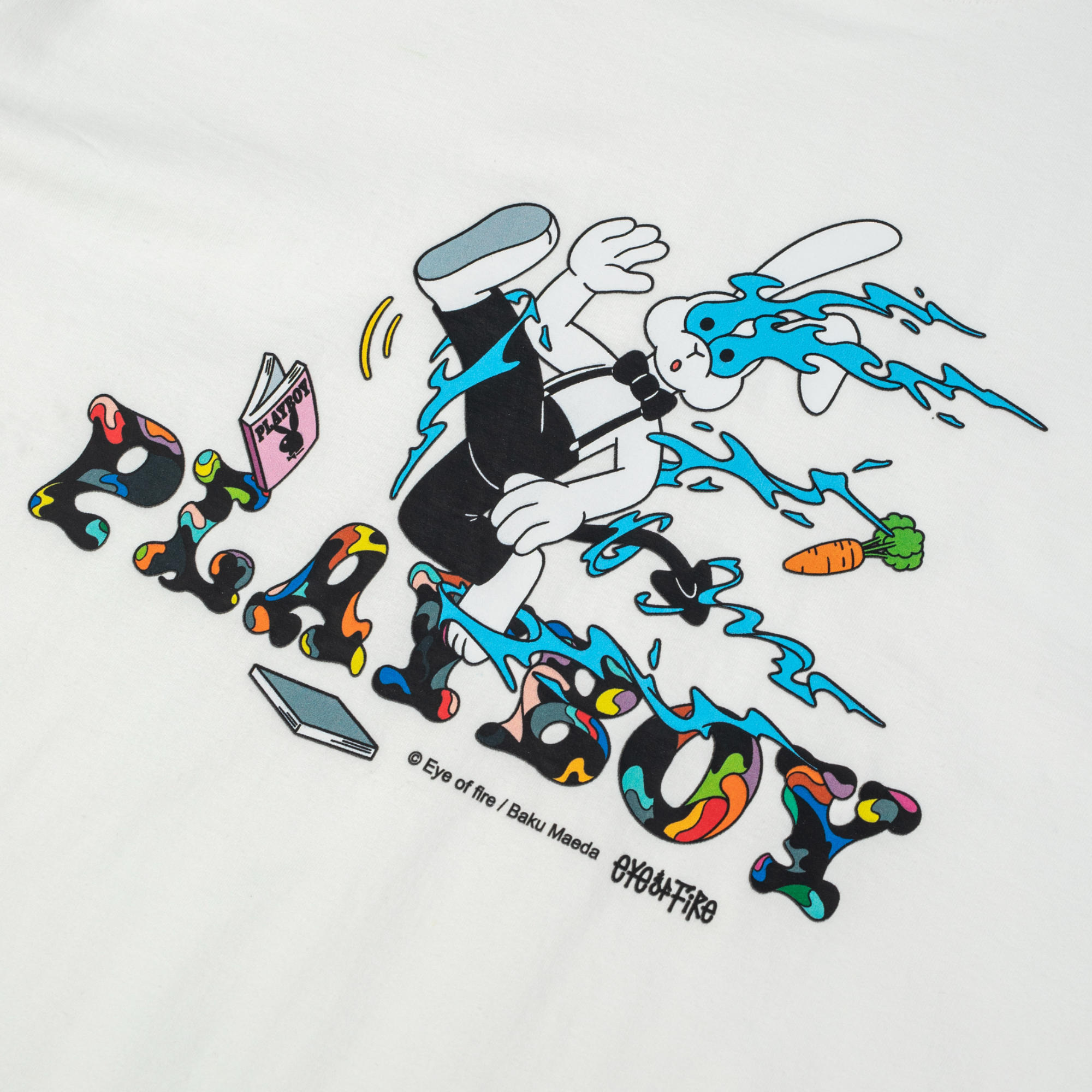 Playboy SLIDE TEE-ホワイト  