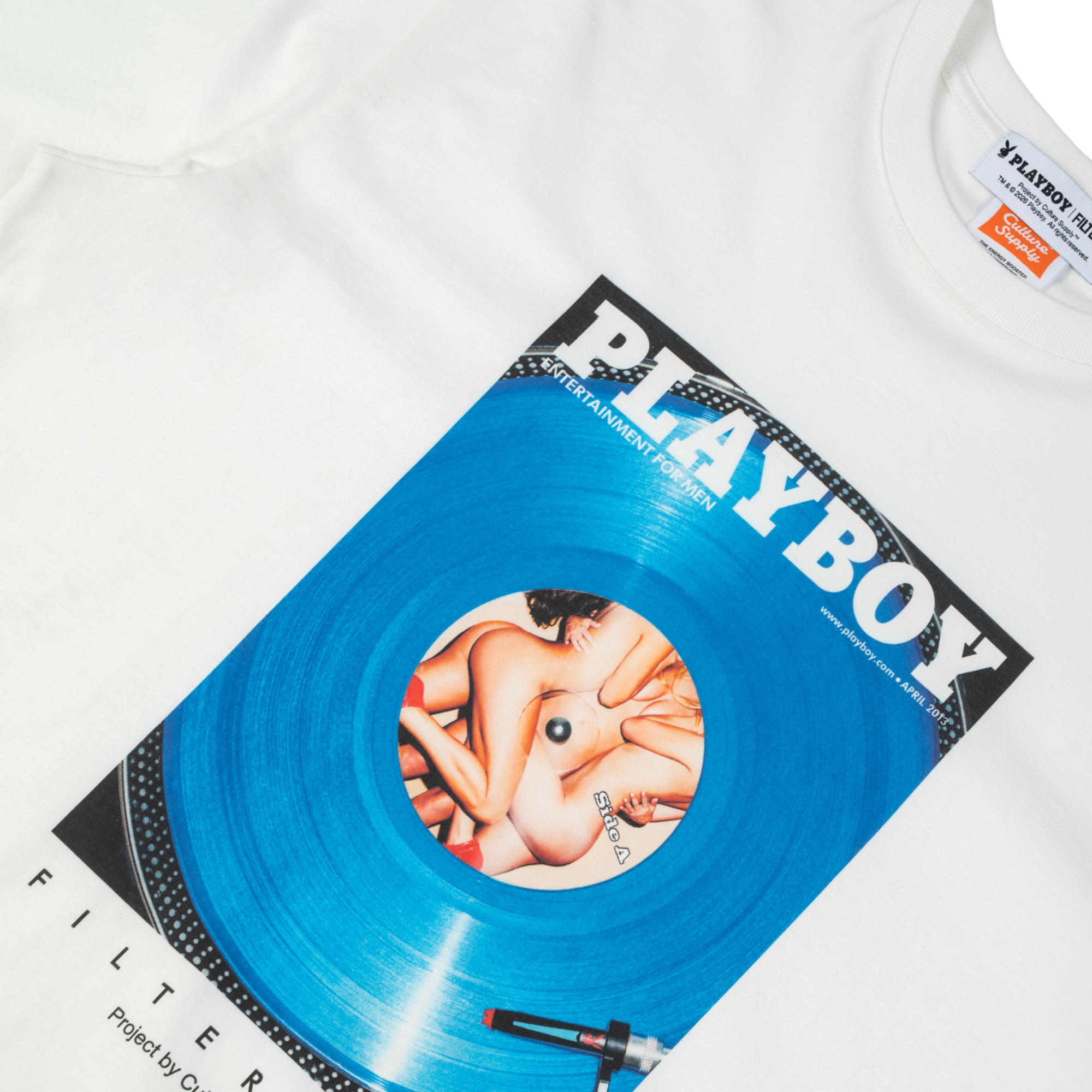 Playboy 2013マガジンカバーTシャツ-ホワイト