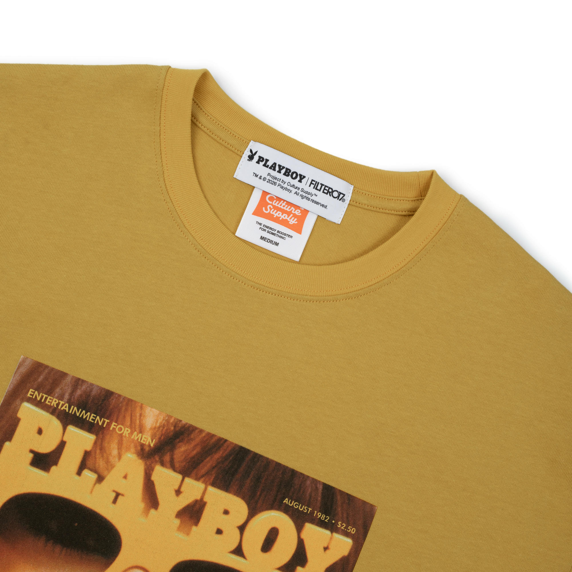 Playboy 1982マガジンカバーTシャツ-イエロー