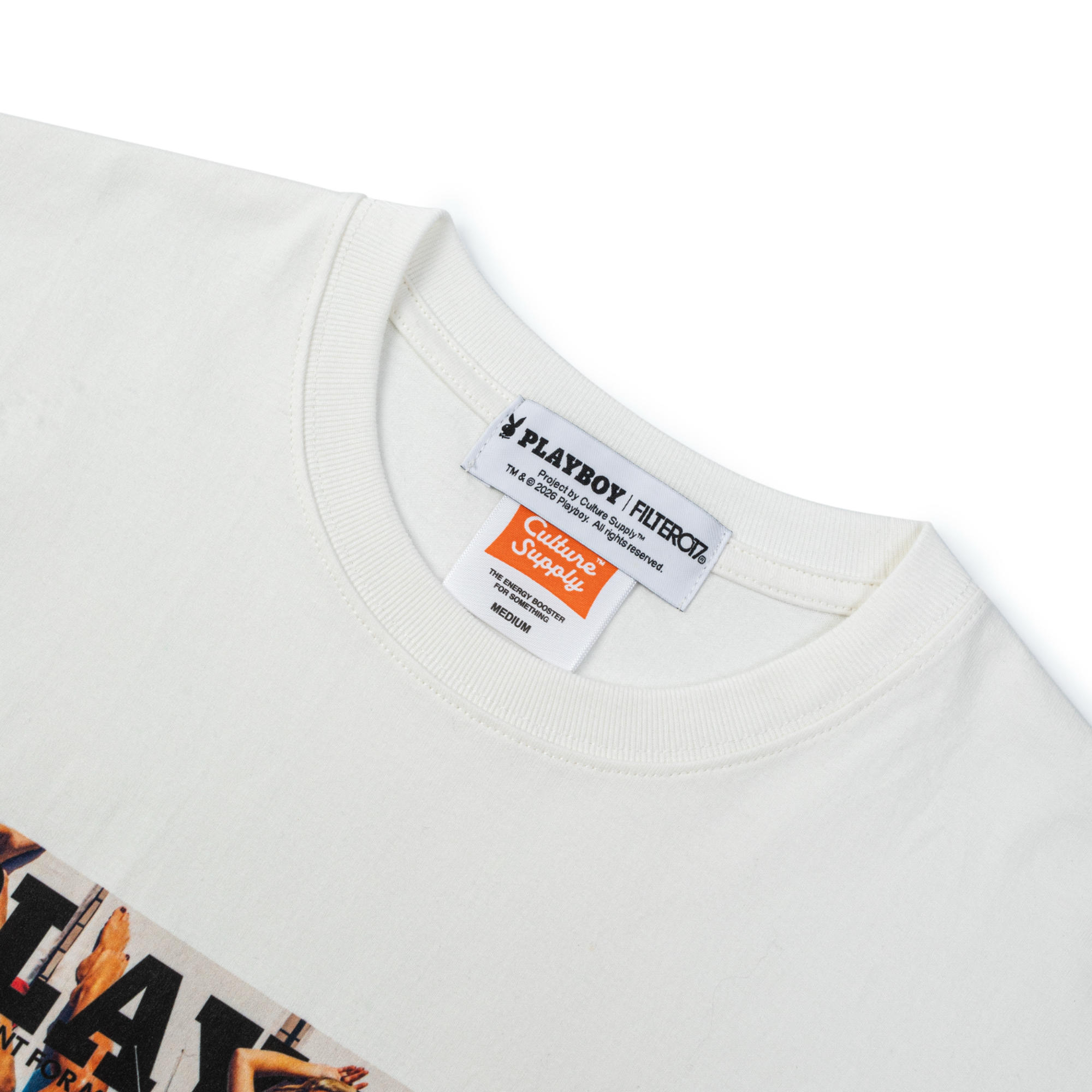 Playboy 2015マガジンカバーTシャツ-ホワイト