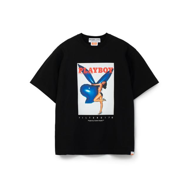 Playboy 1977マガジンカバーTシャツ-ブラック