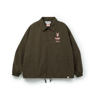 Playboy バニーガールコーチジャケット-ブラウン