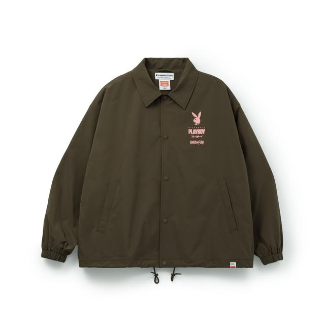 Playboy バニーガールコーチジャケット-ブラウン