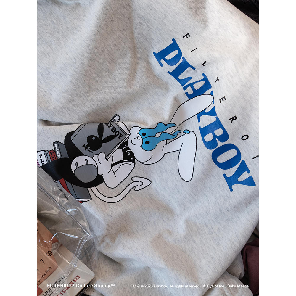 Playboy ブックラビットTシャツ-スノーホワイト