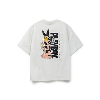Playboy バニーガールTシャツ-ホワイト