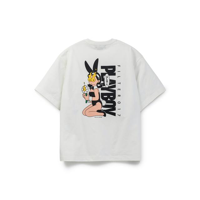 Playboy バニーガールTシャツ-ホワイト